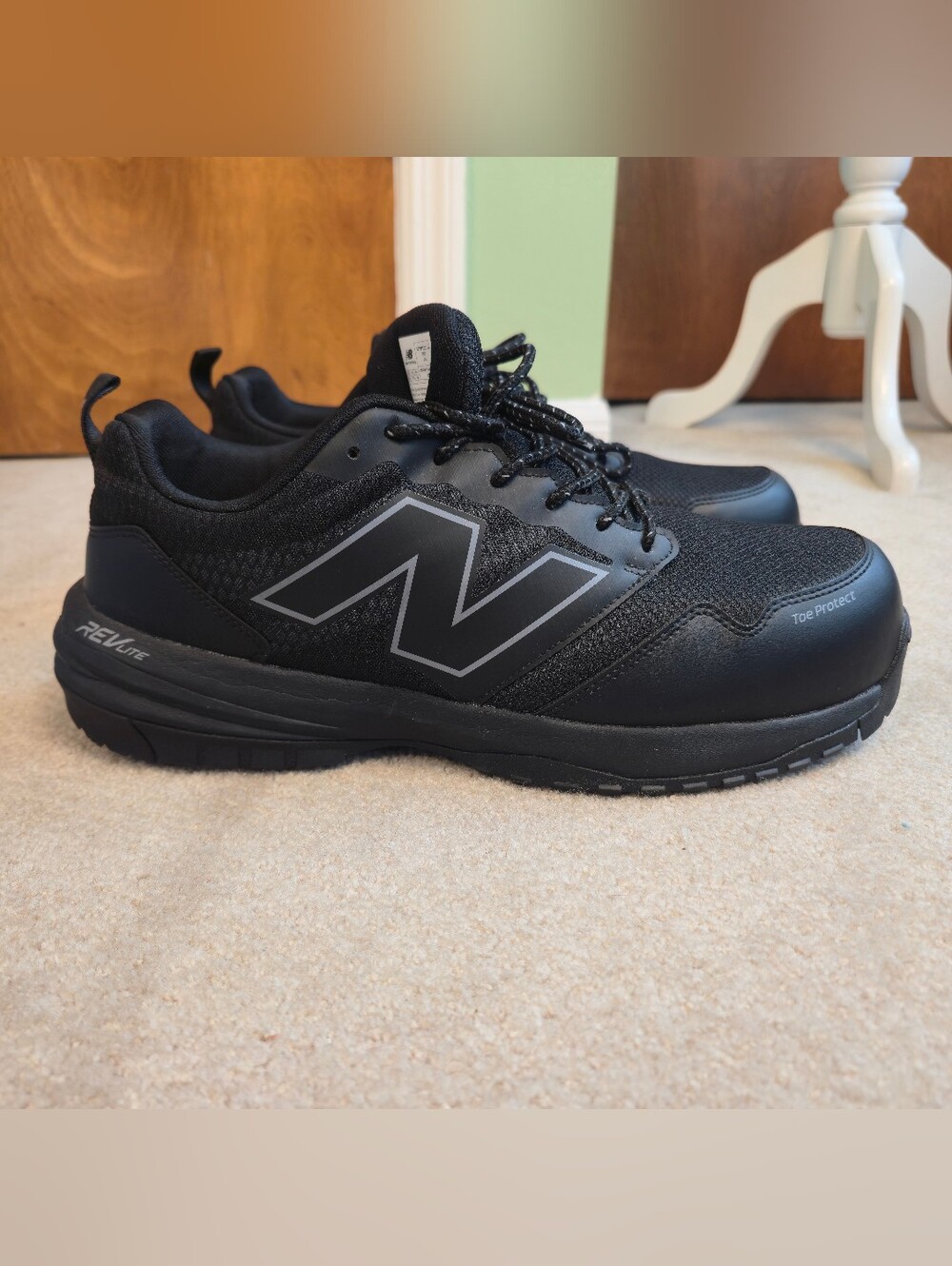 NEW BALANCE Composite Toe Work Shoes Men's Size 14 6E Black MIDQUIKBB